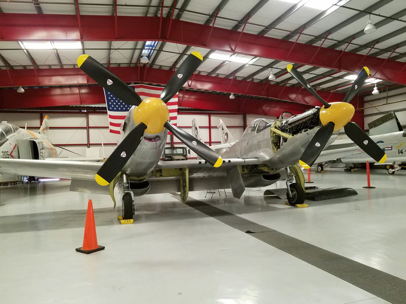 This rare North American F-82 Twin Mustang, based on the North American P-51 Mustang, was designed as a long-range escort fighter for the Boeing B-29 Superfortress in World War II. F-82s also served in the Korean War. Both of the cockpits are able to control the aircraft, each has their own individual controls and gauges. This example was restored by Tom Reilly and his Restoration team. <br />
<br />
