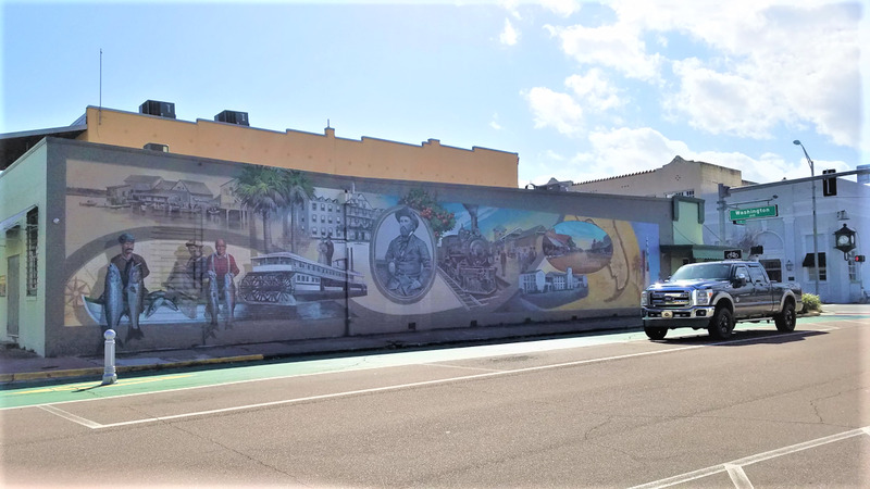 A mural of Titusville's history,  "Reflections of our Past," painted by artist Keith Goodson and commissioned by the North Brevard Historical Society and Museum, was dedicated in 2016. It extends along the entire northern exterior wall of the building and is based on historical images from all periods.