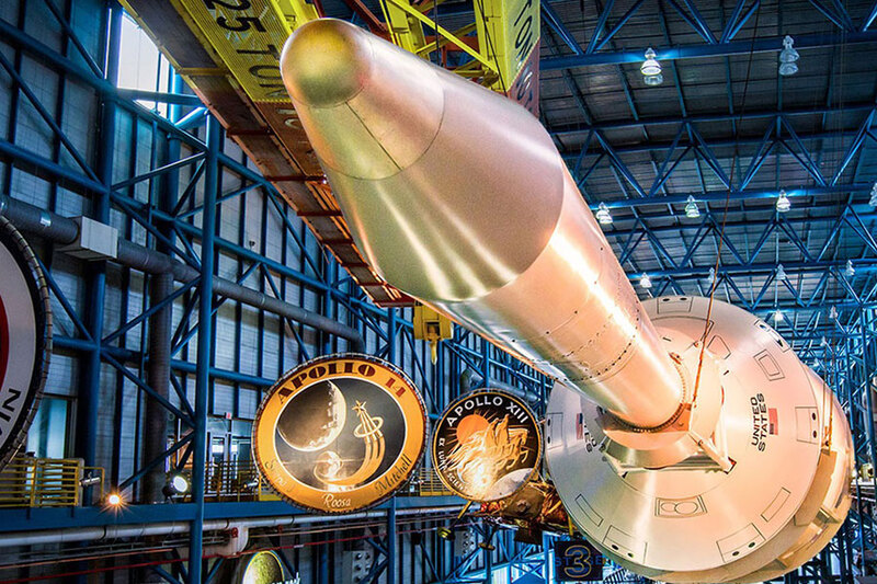 MISSION ZONE attraction: RACE TO THE MOON at the Apollo/Saturn V Center
