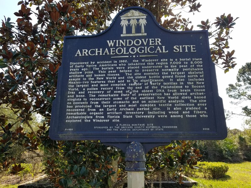 Windover Site Historic Marker
