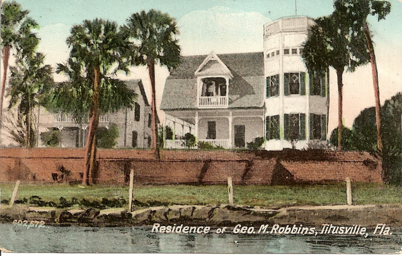 View of the Robbins House from the Indian River