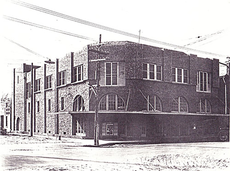 The Magnolia Hotel and Theater in the 1920s
