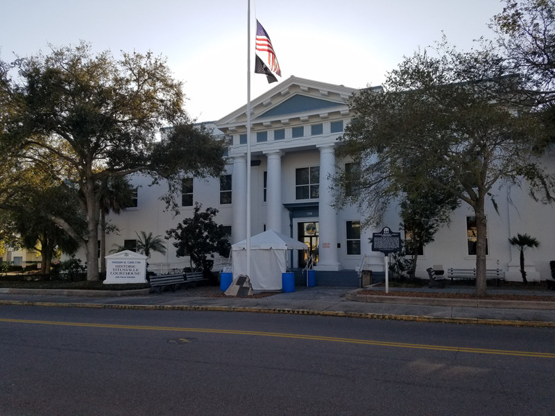 The Old Brevard County Courthouse, renamed in 2006 as the Vassar B. Carlton Historic Titusville Courthouse. 