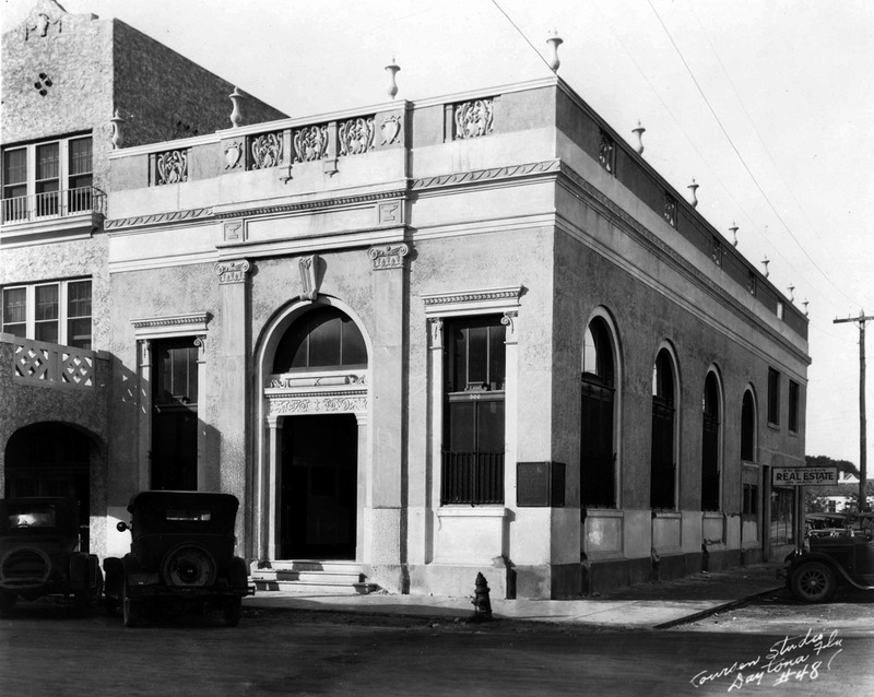 An early view of the bank building